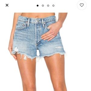 Agolde Parker denim shorts. Size 25. Color: Swapmeet